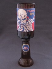 IRON MAIDEN TROOPER IPA / BEER CHALICE GLASS GOBLET -100% RECYCLED!- GREAT GIFT!