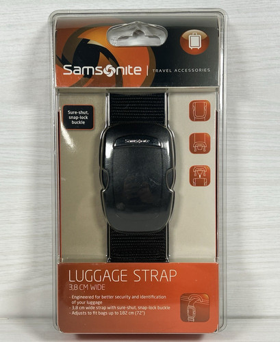 Samsonite black luggage - black, buckle