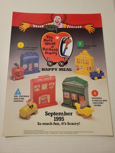 1995 mcdonalds happy meal - mcdonalds, toy