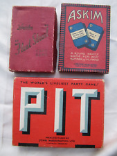 3 card game (1930/40s) PIT (Bull & Bear), FLEET STREET, ASKIM - Complete VG cond