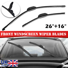 2xFor Universal Auto Car Front Windscreen Wiper Blades 26" (650mm) / 16" (400mm)
