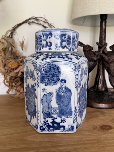 Vintage blue white chinese - vintage,