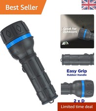 Versatile black rubber torch - black,