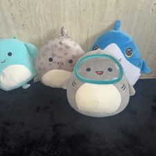 Gordon The Shark. Squishmallow. 12”. With Goggles. Discontinued. Pre-Owned