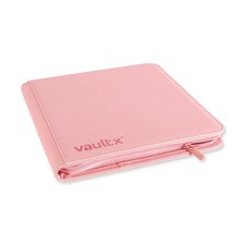 Vault X - Premium 12 Pocket Exo-Tec Zip Binder Folder  Just Pink - NEW IN HAND