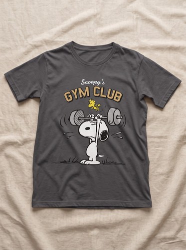 Snoopy gym shirt funny - snoopy, shirt,