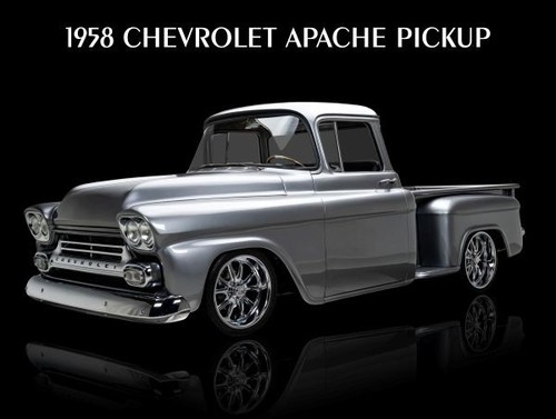 1958 chevrolet apache hot - apache, rod