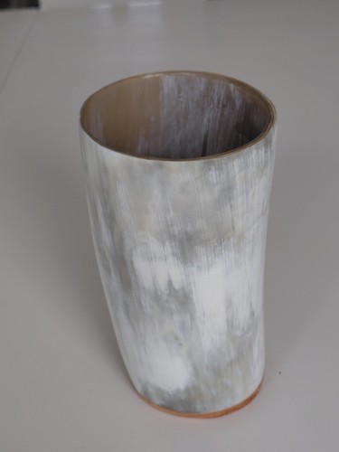 Horn beaker cup rustic - horn, /