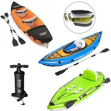 Bestway Cove Champion Inflatable Kayak 1/2 Person Canoe Water Boat Paddle Pump