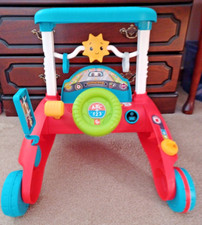Fisher Price Sit to Stand Walker - Vehicle/Car Theme - Barely Used 