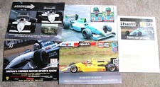 5 MOTORSPORT PICTURES (inc 3 Formula 1) Tyrrell, Leyton House, Arrows (A4 size)
