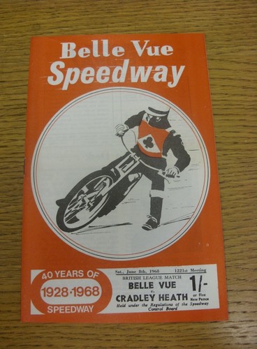 1968 speedway programme - speedway,