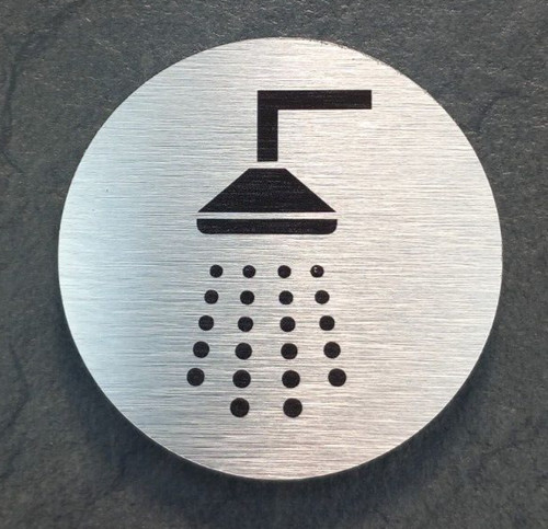 Shower door sign female male - door,