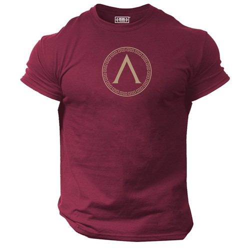 Spartan shield shirt - shield, t