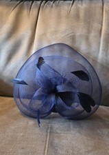 Ladies Navy Blue Feathered