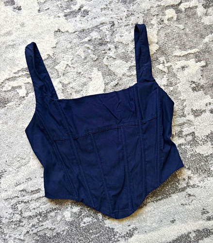 White fox navy - navy, bustier