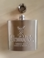 Glenfiddich Hip Flask,  Stainless Steel 2.5oz Excellent Condition (never used)