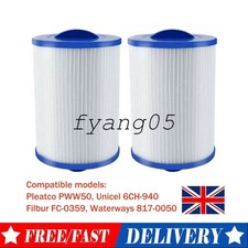 2pcs Compatible Filter PWW50 SPA Hot Tub Filters 6CH-940 Superior Spas Pool UK