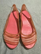 Crocs Isabella Huarache  strappy Sandals W9 Uk7 Worn A Few Times Gc