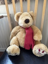 House of Fraser’s 2000 Teddy Bear, Wearing a Red Scarf collectable Bear - NWOT