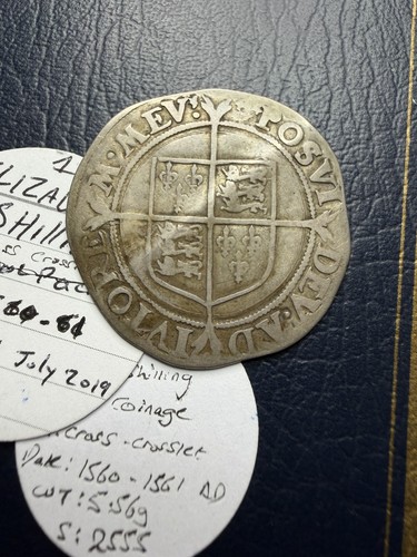 Elizabeth silver shilling - i,