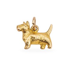 9ct Gold Tiny Scottie Dog