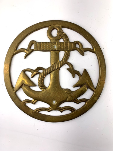 Solid brass ships anchor - ships,