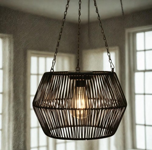 Solar powered hanging - hanging, light