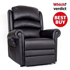 Cullingworth Leather Dual Motor Riser Recliner Chair British Made USED SETUP