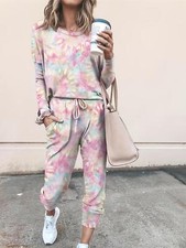 Womens Tie Dye Tracksuit Set