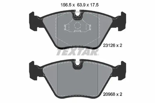 Brake pads 2312601 textar - pads, for