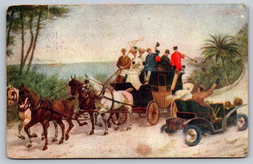 Vintage 1913 horse - 1913, horse-drawn
