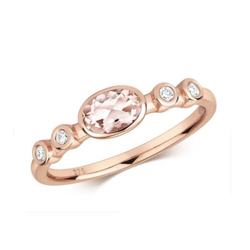 Real morganite solitaire - real,