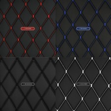 Quilted Vinyl Grain Faux