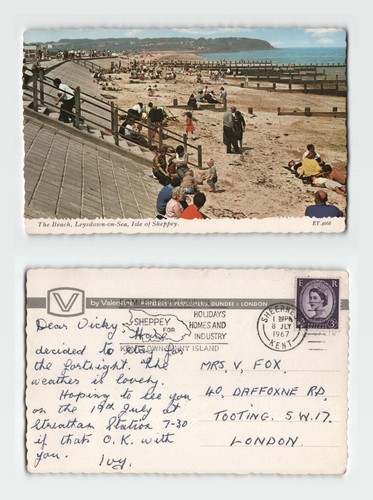 Postcard the beach - the,