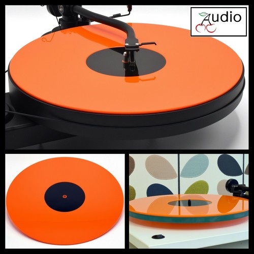 Gloss orange acrylic turntable - gloss,