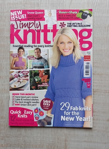 Simply knitting magazine with - knitting,