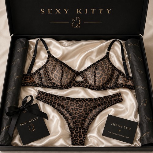 Lingerie set large - set, animal