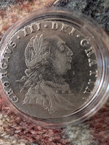 1787 george 3rd sixpence very - sixpence.,