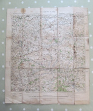 ANTIQUE ORDNANCE SURVEY MAP SALISBURY PLAIN 4 MILES TO 1 INCH CLOTH DATED 1902