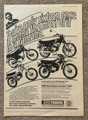Yamaha moped range - yamaha+moped, range+barry