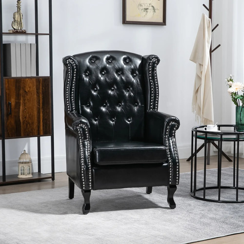 Chesterfield armchair high - armchair,