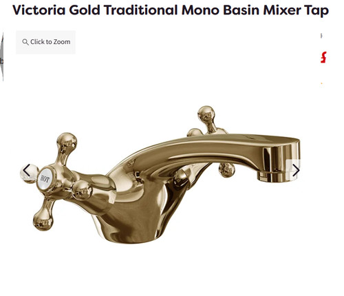 Victoria gold mono basin mixer