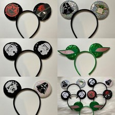 Star Wars Disney parks headband Mickey Mouse ears boys stormtroopers darth yoda