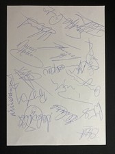 Wimbledon FC SIGNED Team Sheet