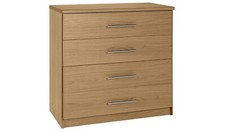 Normandy 4 Drawer Chest - Oak