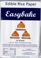 Rice paper,Easybake, 25 sheets
