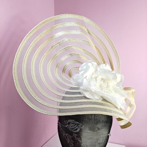 Cream ivory flower - flower, fascinator