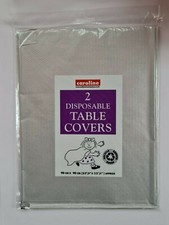 Pack of 2 Disposable Paper Table Covers / Table Cloths - Square 90CM X 90CM 
