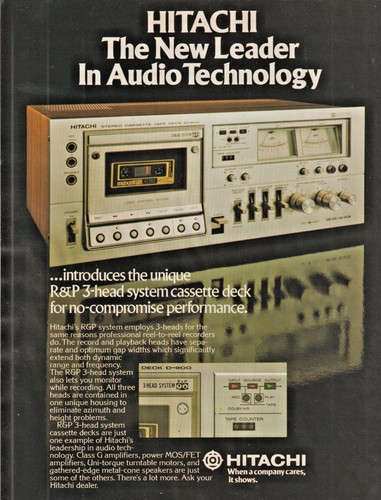 1978 hitachi print - 1978, ad
